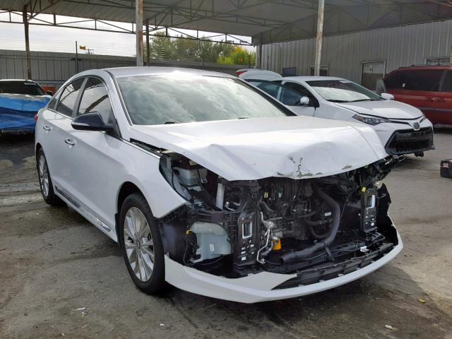 5NPE34AF2FH236460 - 2015 HYUNDAI SONATA SPO WHITE photo 1