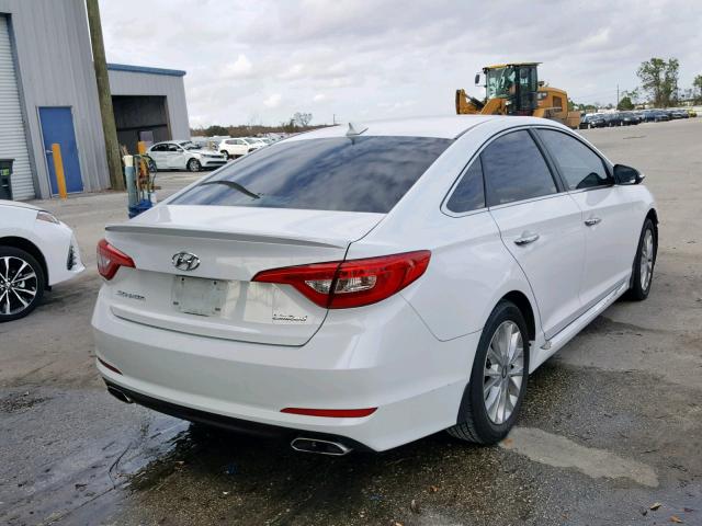 5NPE34AF2FH236460 - 2015 HYUNDAI SONATA SPO WHITE photo 4