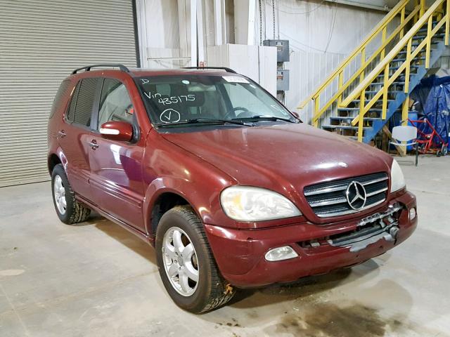 4JGAB75E83A435175 - 2003 MERCEDES-BENZ ML 500 MAROON photo 1