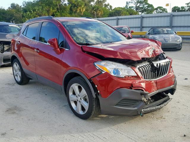 KL4CJASB6GB531842 - 2016 BUICK ENCORE RED photo 1