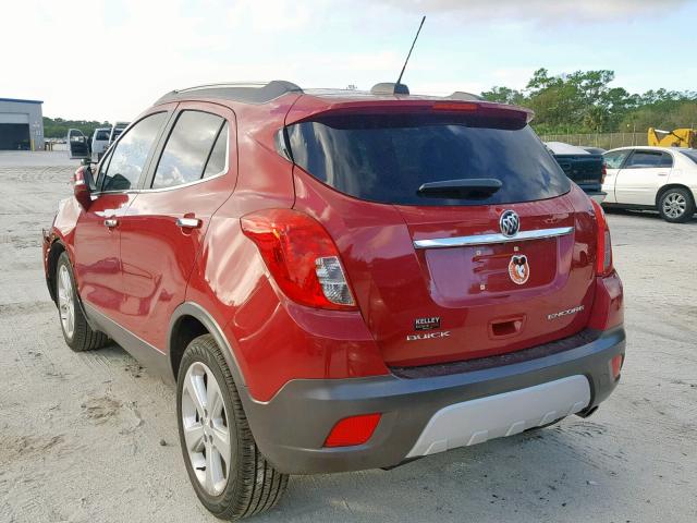 KL4CJASB6GB531842 - 2016 BUICK ENCORE RED photo 3