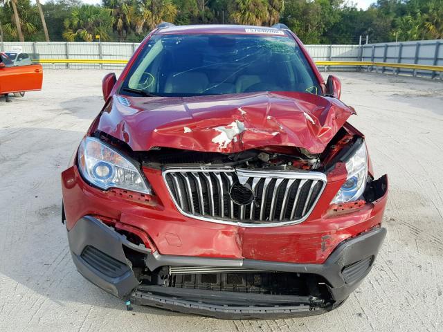 KL4CJASB6GB531842 - 2016 BUICK ENCORE RED photo 9