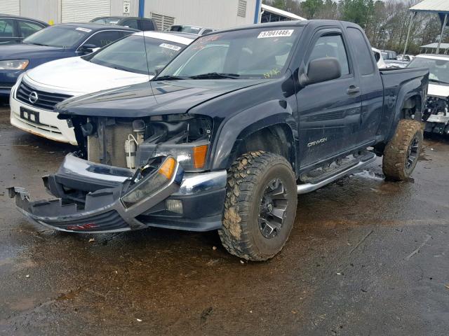 1GTDS196758165089 - 2005 GMC CANYON BLACK photo 2