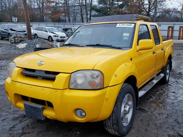 1N6ED27Y01C334155 - 2001 NISSAN FRONTIER C YELLOW photo 2