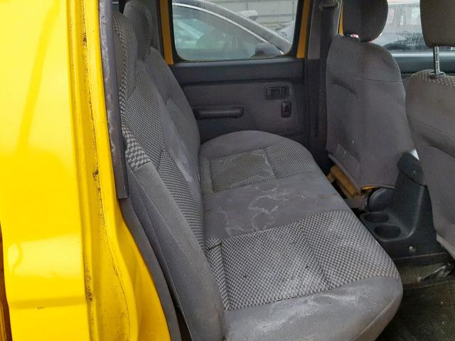 1N6ED27Y01C334155 - 2001 NISSAN FRONTIER C YELLOW photo 6