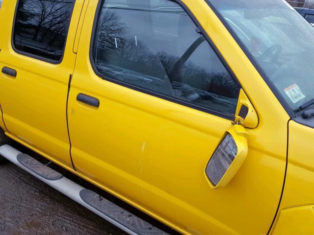 1N6ED27Y01C334155 - 2001 NISSAN FRONTIER C YELLOW photo 9