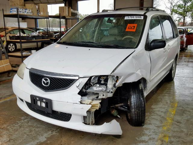 JM3LW28J630358218 - 2003 MAZDA MPV WAGON WHITE photo 2