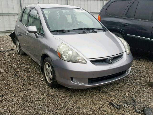 JHMGD384X7S009443 - 2007 HONDA FIT SILVER photo 1