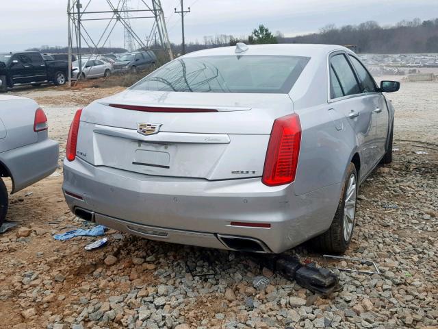 1G6AR5SX2F0143609 - 2015 CADILLAC CTS LUXURY SILVER photo 4