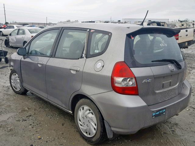 JHMGD384X8S023568 - 2008 HONDA FIT GRAY photo 3