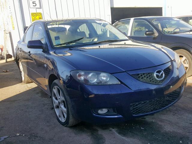 JM1BK32F081145924 - 2008 MAZDA 3 I BLUE photo 1