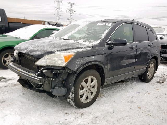 JHLRE38787C055173 - 2007 HONDA CR-V EXL BLACK photo 2