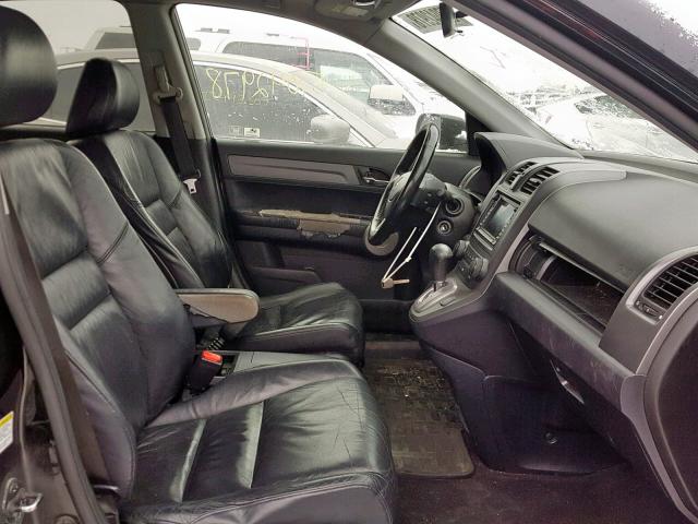 JHLRE38787C055173 - 2007 HONDA CR-V EXL BLACK photo 5