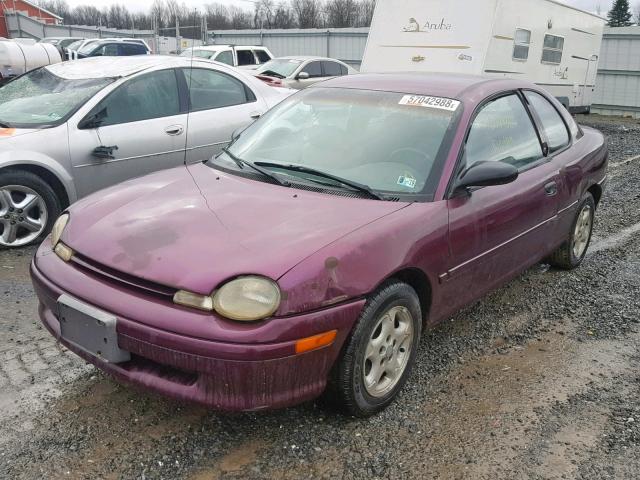 1B3ES42C0WD742464 - 1998 DODGE NEON HIGHL PURPLE photo 2