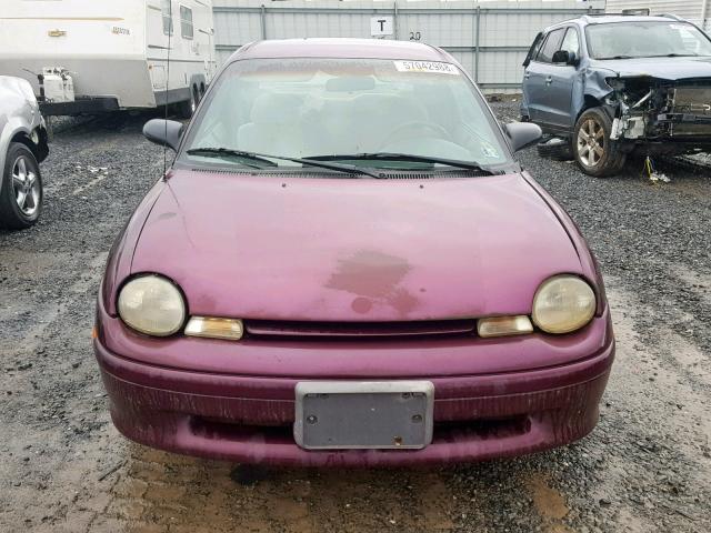 1B3ES42C0WD742464 - 1998 DODGE NEON HIGHL PURPLE photo 9