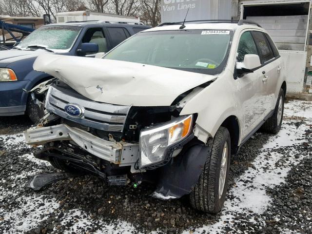 2FMDK48CX9BA86488 - 2009 FORD EDGE SEL WHITE photo 2