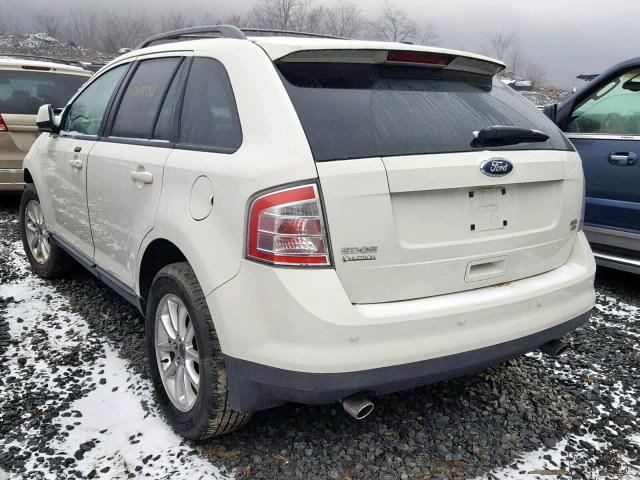 2FMDK48CX9BA86488 - 2009 FORD EDGE SEL WHITE photo 3