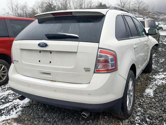 2FMDK48CX9BA86488 - 2009 FORD EDGE SEL WHITE photo 4