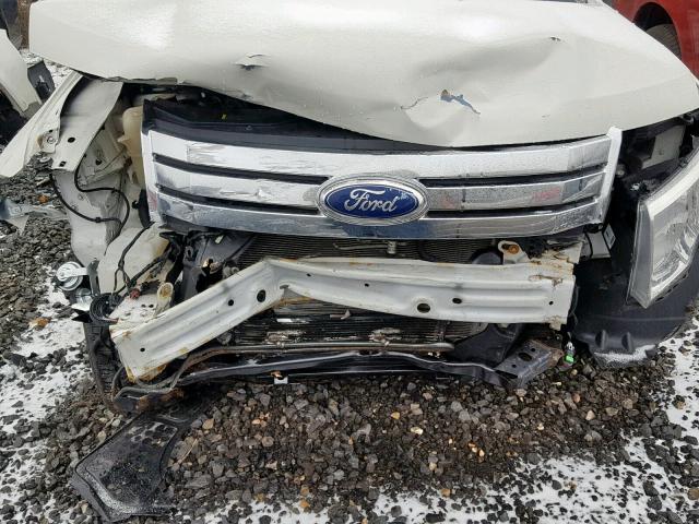 2FMDK48CX9BA86488 - 2009 FORD EDGE SEL WHITE photo 7