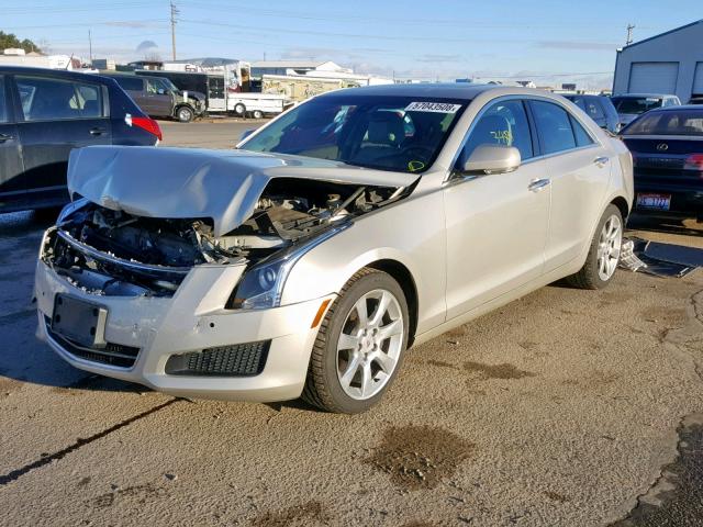 1G6AH5RX7E0125842 - 2014 CADILLAC ATS LUXURY GOLD photo 2