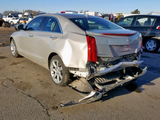 1G6AH5RX7E0125842 - 2014 CADILLAC ATS LUXURY GOLD photo 3