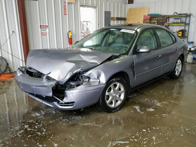 1FAFP56U96A204527 - 2006 FORD TAURUS SEL GRAY photo 2