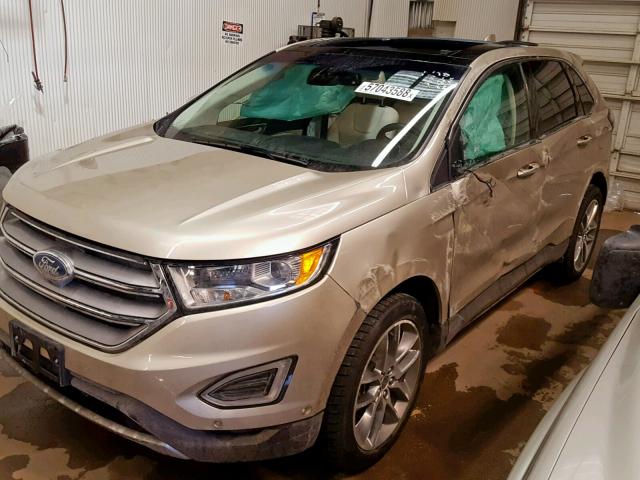 2FMPK4K9XHBC12129 - 2017 FORD EDGE TITAN GRAY photo 9