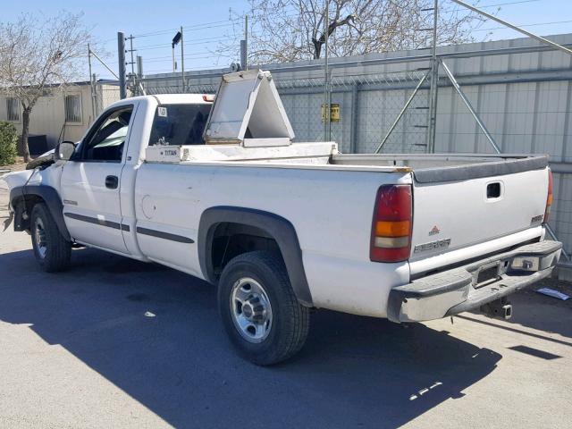 1GTGC24U52Z118641 - 2002 GMC NEW SIERRA WHITE photo 3