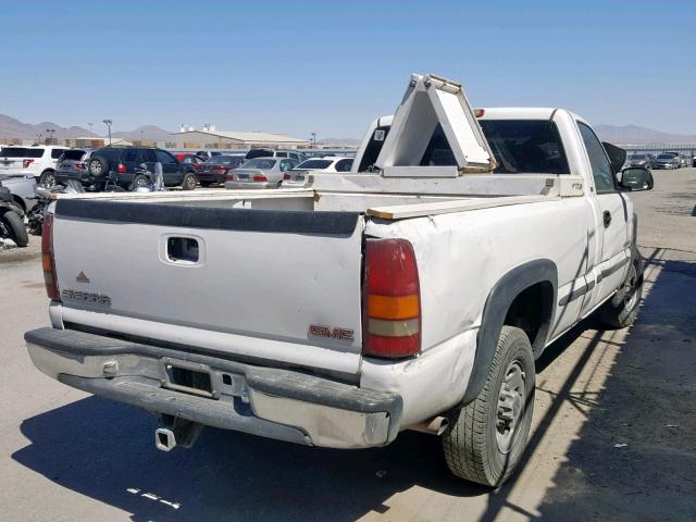 1GTGC24U52Z118641 - 2002 GMC NEW SIERRA WHITE photo 4