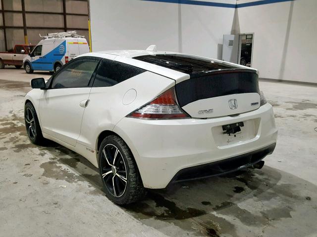 JHMZF1C48BS010467 - 2011 HONDA CR-Z WHITE photo 3