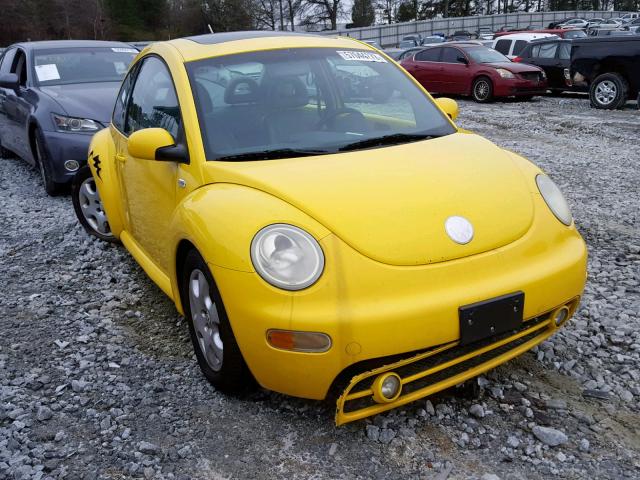 3VWCP21C52M433162 - 2002 VOLKSWAGEN NEW BEETLE YELLOW photo 1