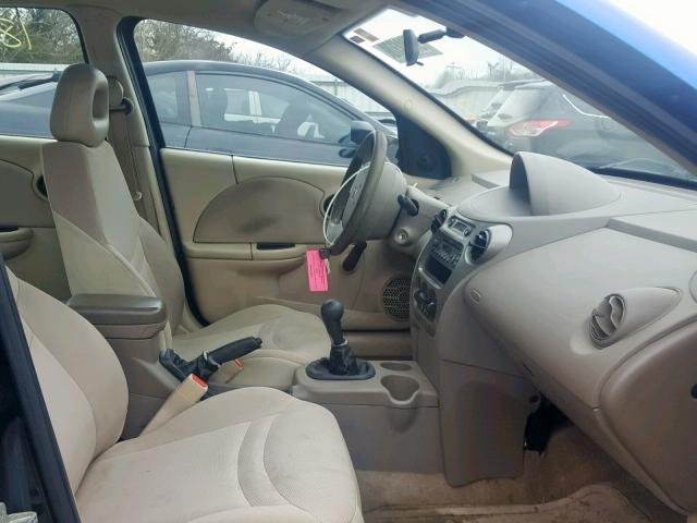 1G8AZ52F14Z123486 - 2004 SATURN ION LEVEL BLUE photo 5