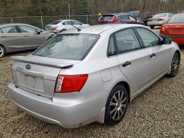 JF1GE61658H518534 - 2008 SUBARU IMPREZA SILVER photo 4