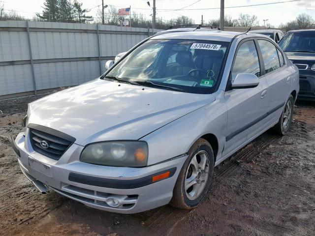 KMHDN46D64U757774 - 2004 HYUNDAI ELANTRA SILVER photo 2