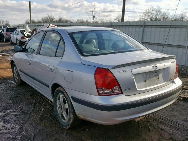 KMHDN46D64U757774 - 2004 HYUNDAI ELANTRA SILVER photo 3