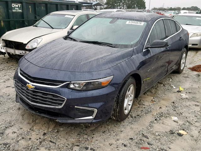 1G1ZB5ST3JF100459 - 2018 CHEVROLET MALIBU LS BLUE photo 2