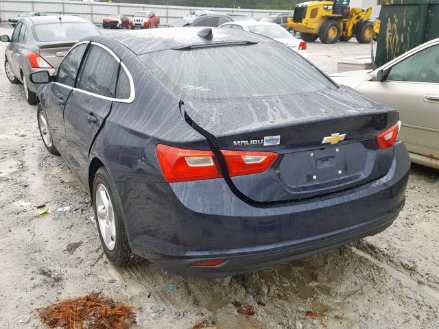 1G1ZB5ST3JF100459 - 2018 CHEVROLET MALIBU LS BLUE photo 3