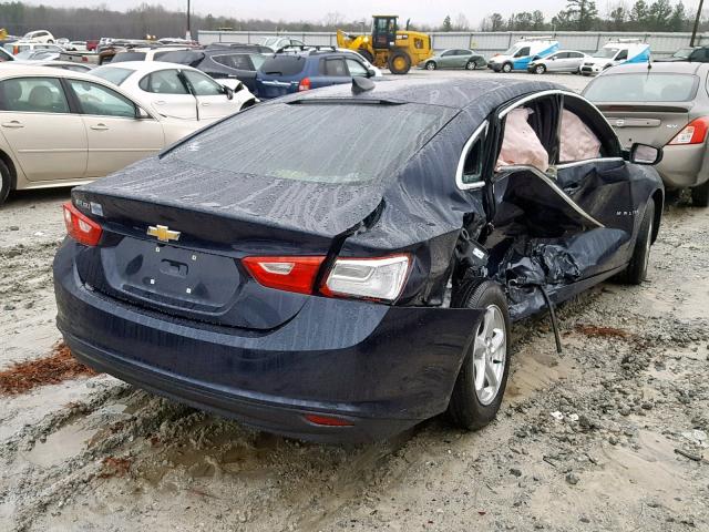 1G1ZB5ST3JF100459 - 2018 CHEVROLET MALIBU LS BLUE photo 4
