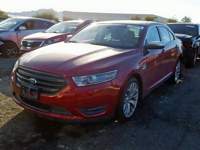 1FAHP2F88FG103292 - 2015 FORD TAURUS LIM RED photo 2