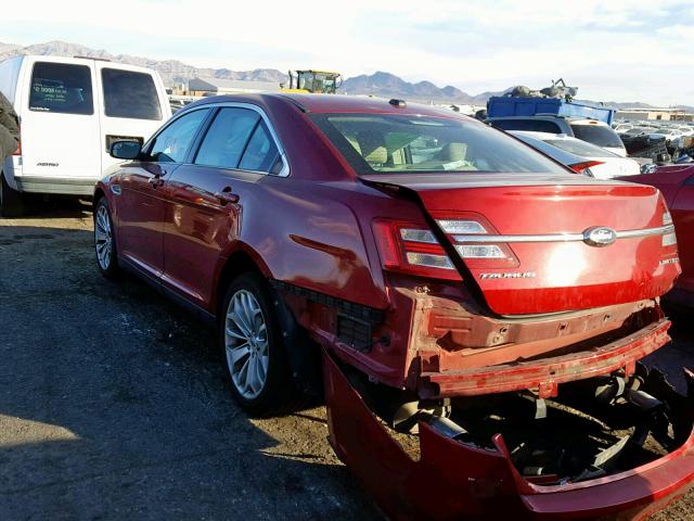 1FAHP2F88FG103292 - 2015 FORD TAURUS LIM RED photo 3