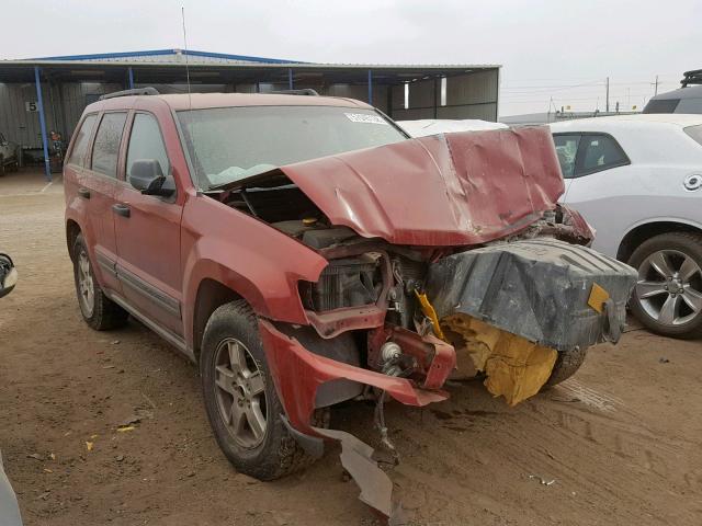 1J4GR48K26C250780 - 2006 JEEP GRAND CHER RED photo 1