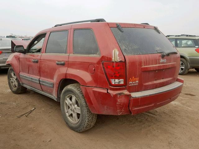 1J4GR48K26C250780 - 2006 JEEP GRAND CHER RED photo 3