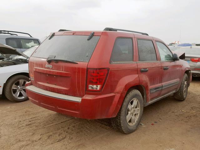 1J4GR48K26C250780 - 2006 JEEP GRAND CHER RED photo 4