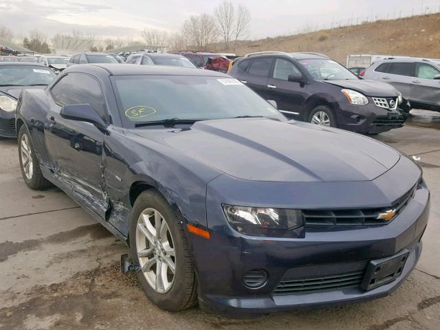 2G1FA1E36E9138485 - 2014 CHEVROLET CAMARO LS BLUE photo 1