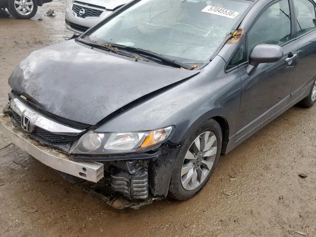 2HGFA1F85AH313358 - 2010 HONDA CIVIC EX 灰色 照片 9