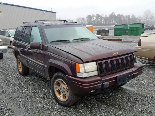 1J4GZ78Y0WC186874 - 1998 JEEP GRAND CHER BURGUNDY photo 1