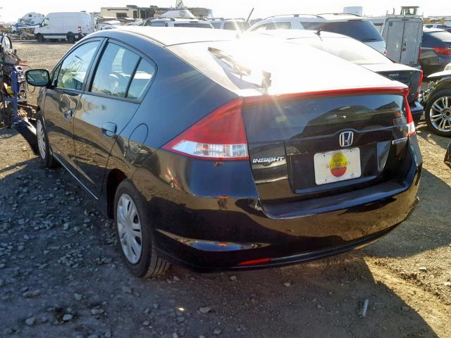 JHMZE2H30BS010956 - 2011 HONDA INSIGHT BLACK photo 3