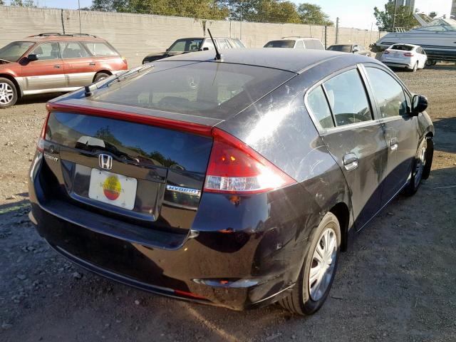 JHMZE2H30BS010956 - 2011 HONDA INSIGHT BLACK photo 4