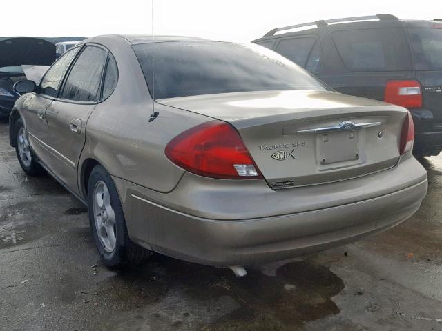 1FAFP55223G188938 - 2003 FORD TAURUS SES BEIGE photo 3