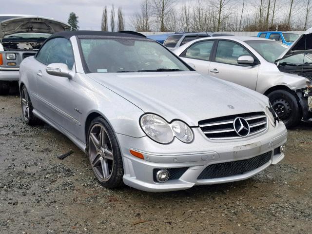 WDBTK77G57T075237 - 2007 MERCEDES-BENZ CLK 63 AMG SILVER photo 1